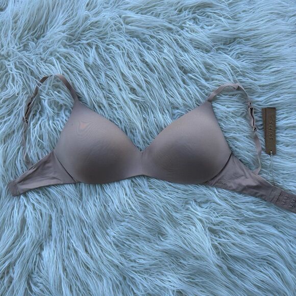 Skims Wireless Form Pushup Plunge Bra Clay Size 32DD - Picture 1 of 9